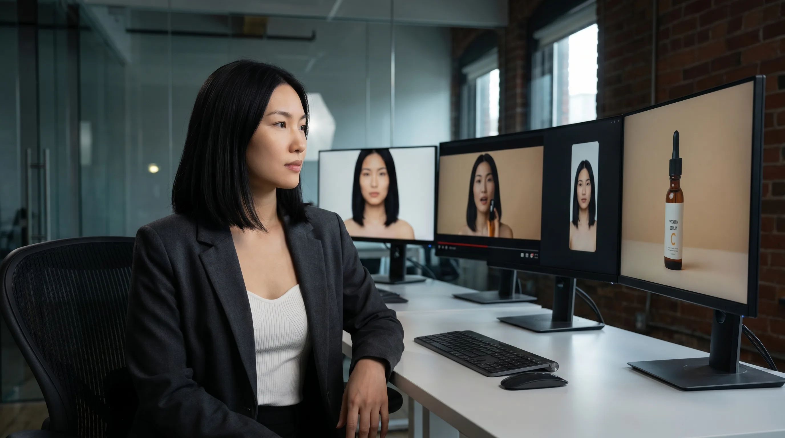 Mira Chen reviews a 5-clip ad-creative benchmark and the 7-vendor Creatify alternatives scorecard — best-in-class character consistency, the same trained actor across stills, motion video, UGC ads, and on-product compositing (9.5/10 on our 8-shot consistency test), rendered by the Playcut Actor Engine.